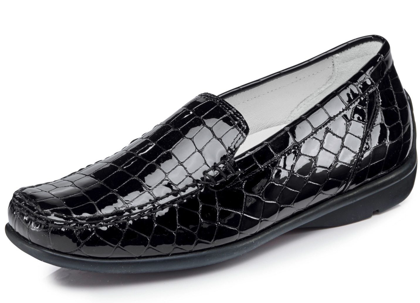 Waldläufer, stilvolle Damen-Slipper, Weite H, mit herausnehmbarem Fußbett