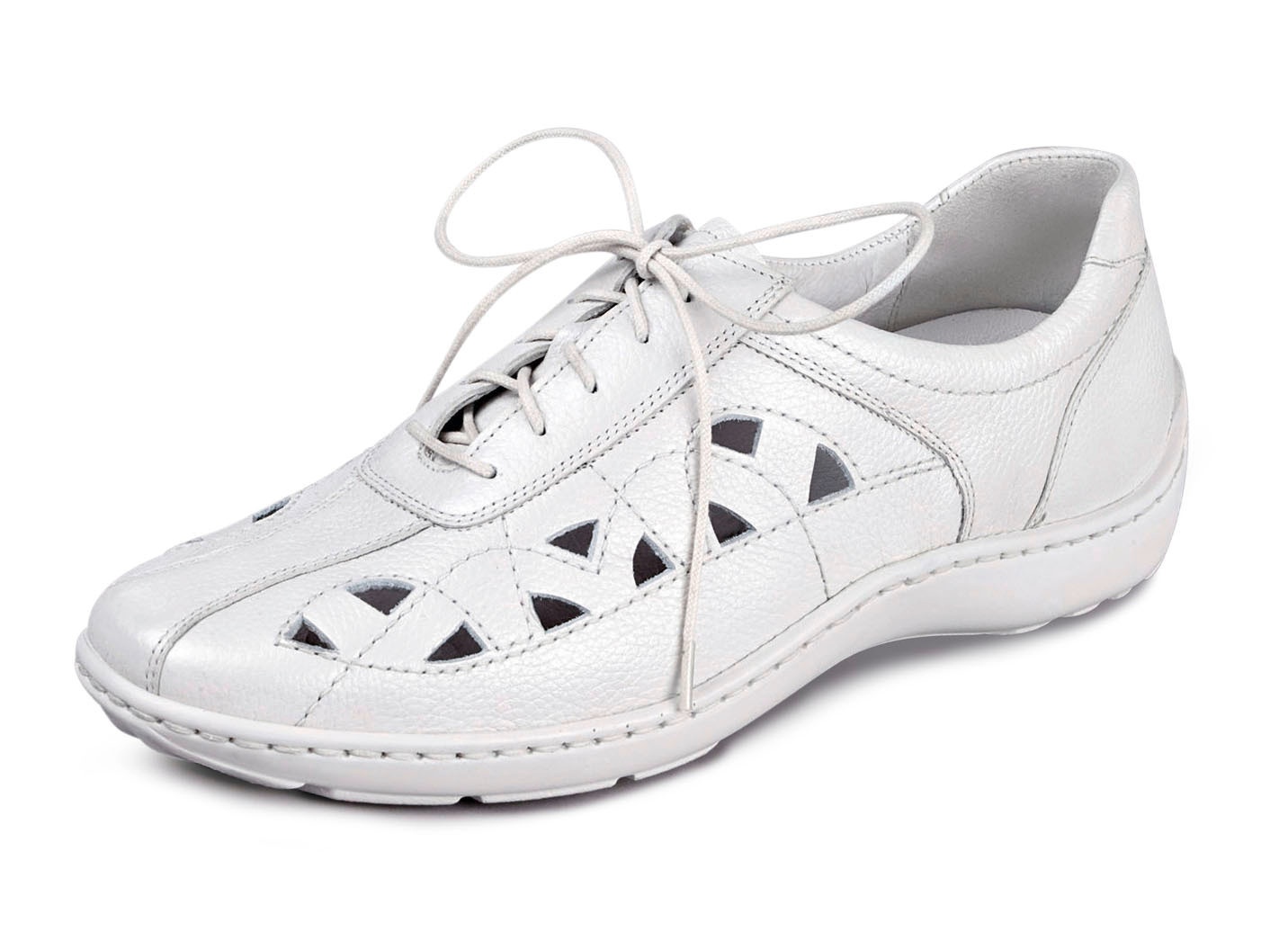 Waldläufer, sommerliche Damen-Schnürschuhe, Weite H, mit herausnehmbarem Fußbett