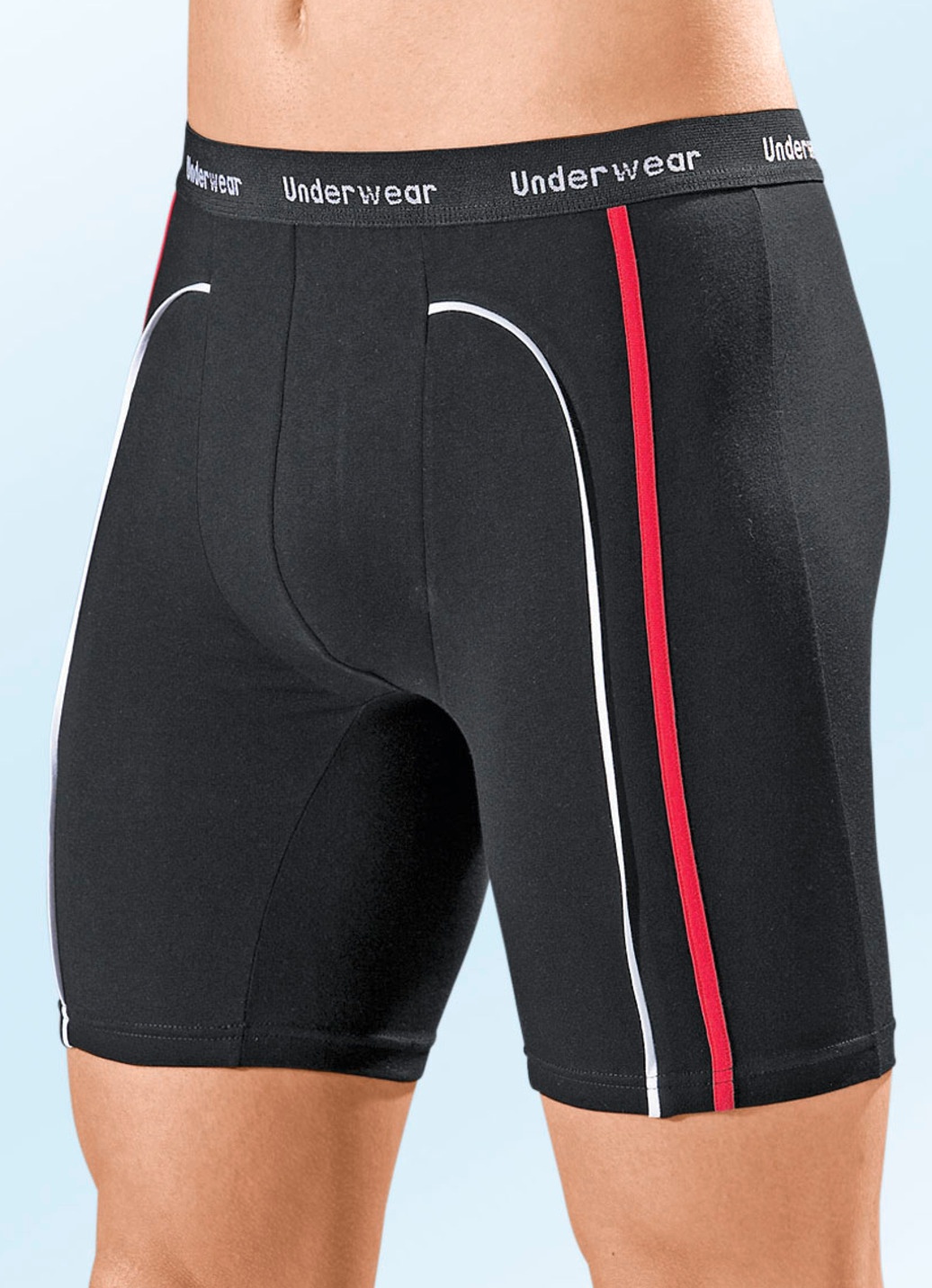 Dreierpack Longpants aus Feinjersey