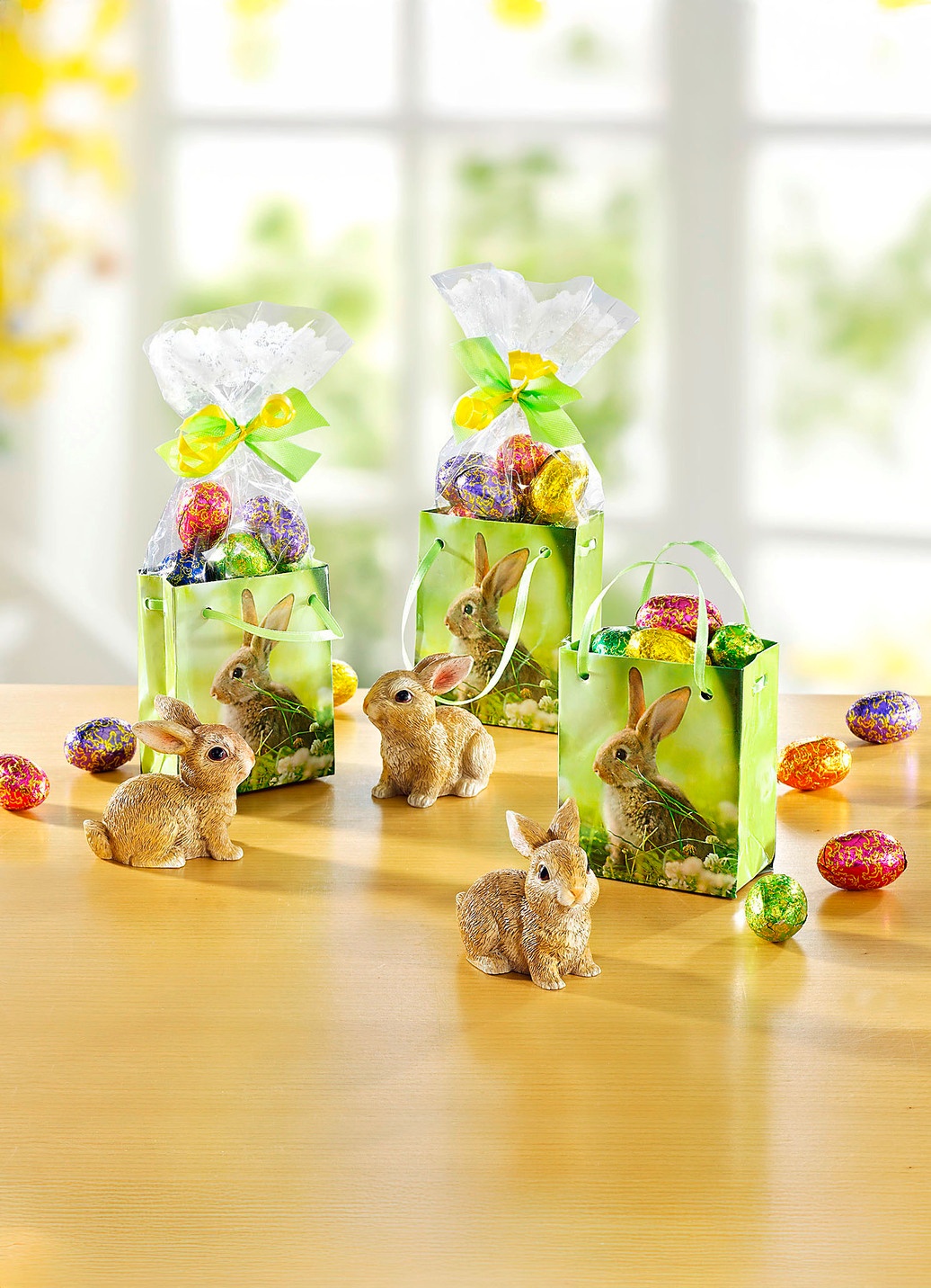Präsent-Tüten mit Hasen, 3er-Set