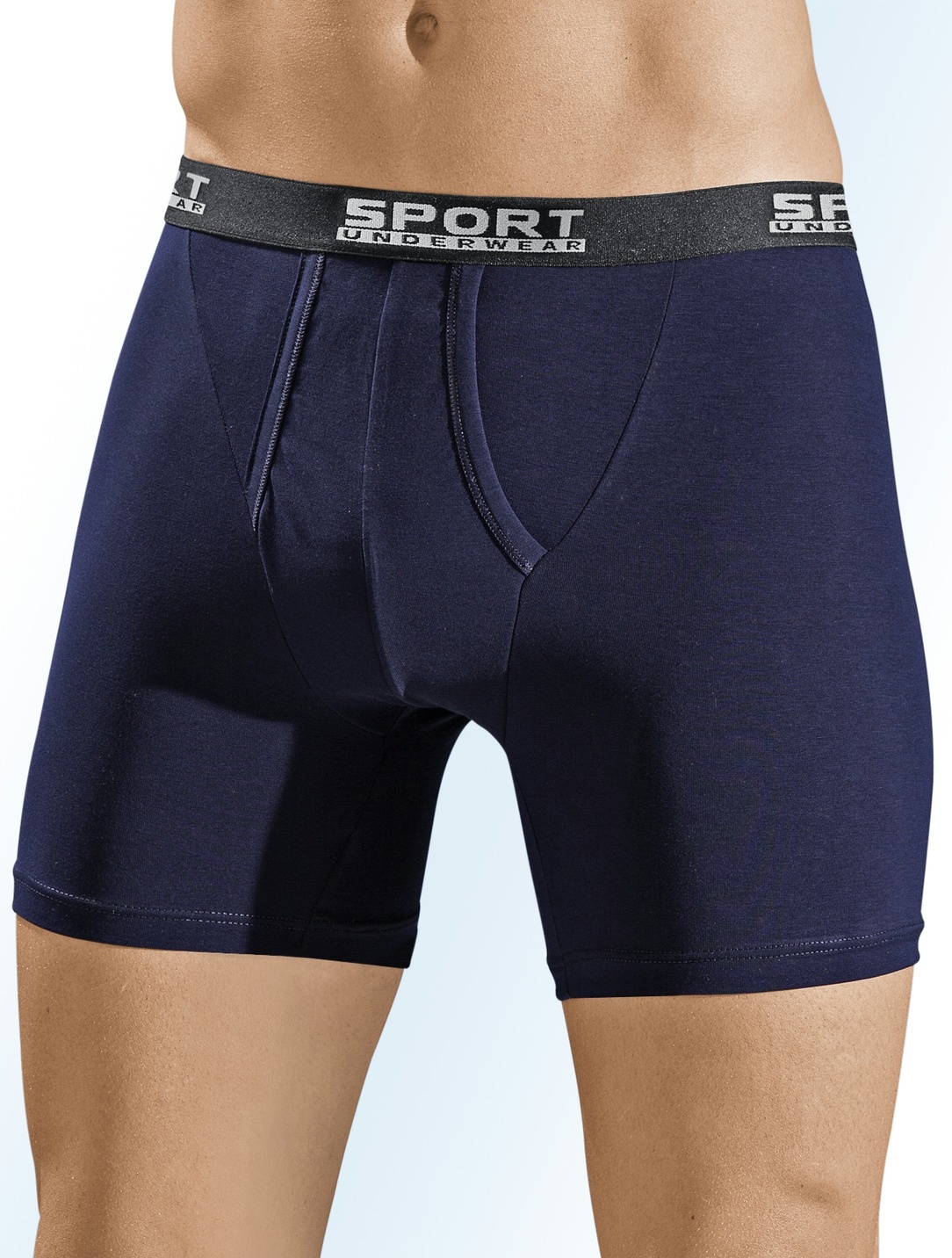 Dreierpack Pants aus Feinjersey mit Eingriff