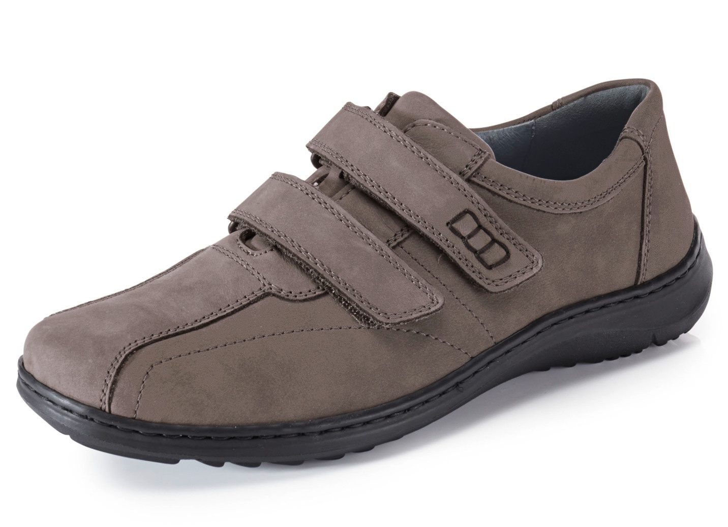 Waldläufer, bequeme Herren-Slipper, Weite H, mit herausnehmbarem Fußbett