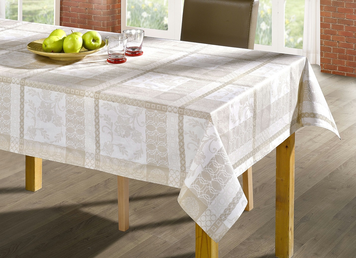 Tischdecke aus 100% Baumwolle mit Acryl-Versiegelung