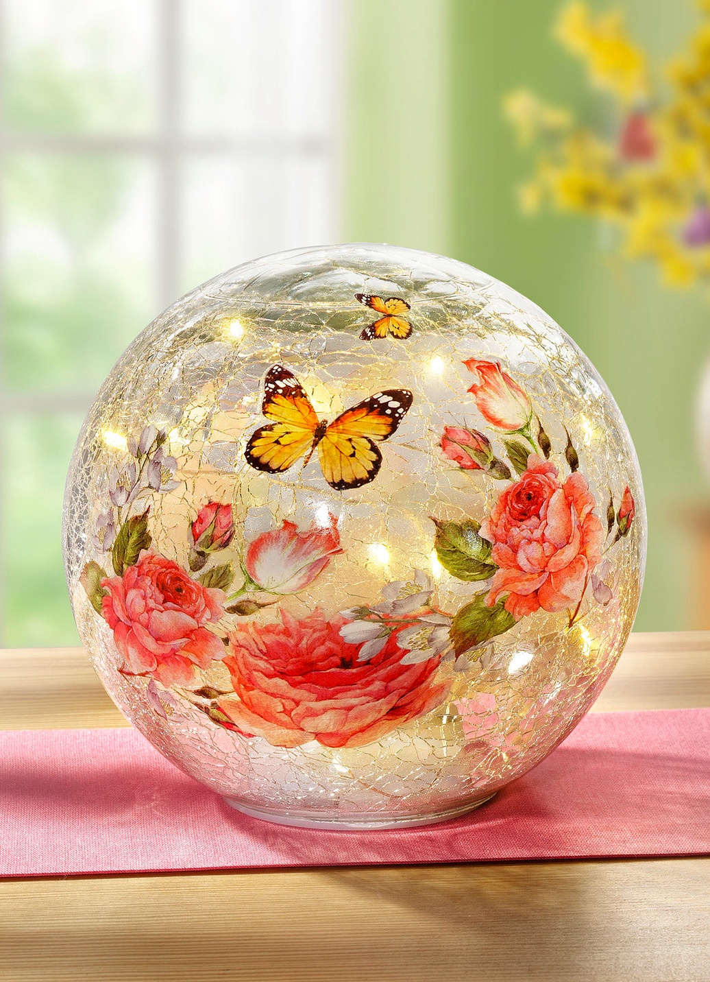 Glaskugel mit Beleuchtung