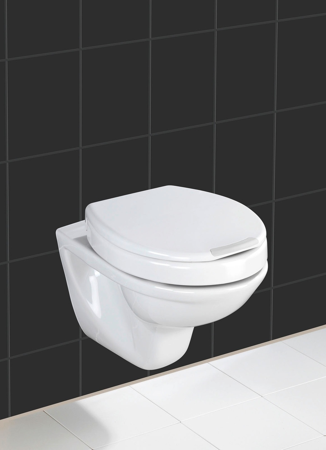 WC-Sitz mit Sitzflächenerhöhung