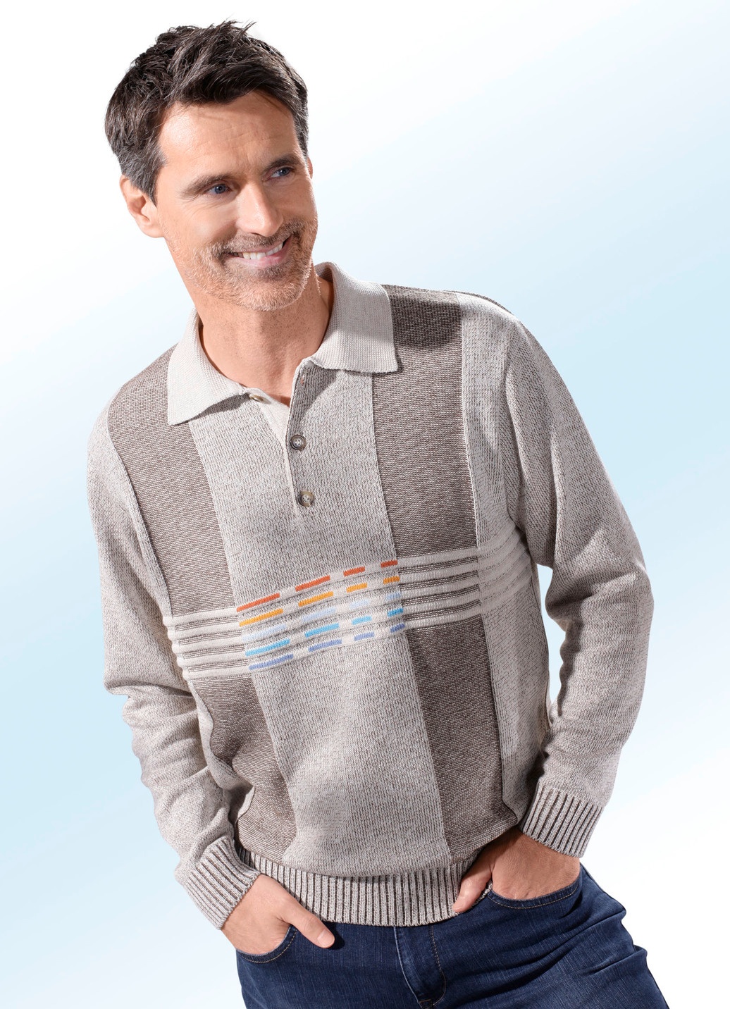 Stilvoller Polopullover