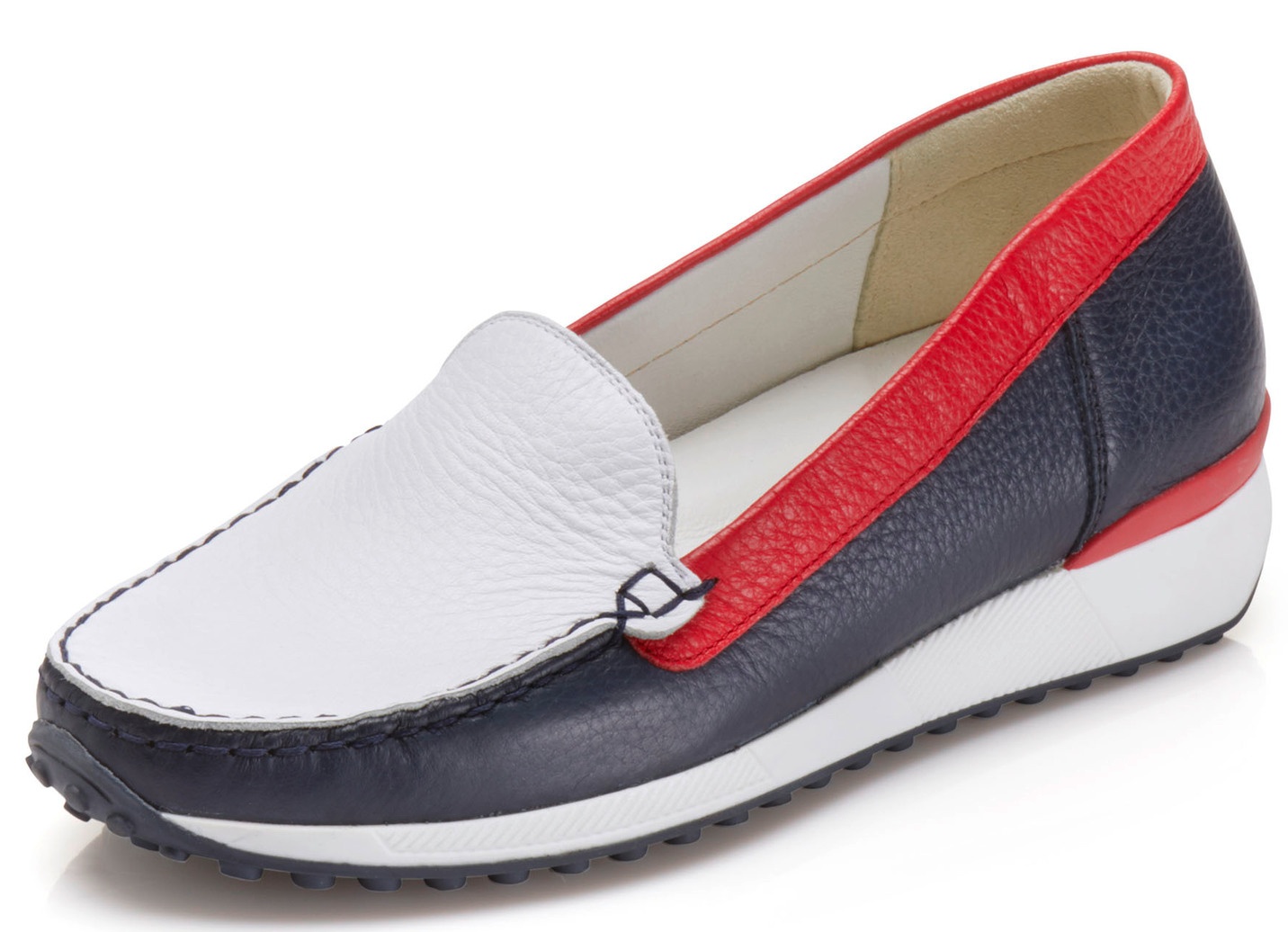 Waldläufer, klassische Damen-Slipper, Weite H, mit herausnehmbarem Fußbett