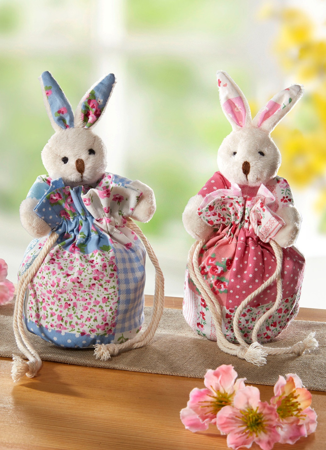 Häschen-Geschenkesäckchen, 2er-Set