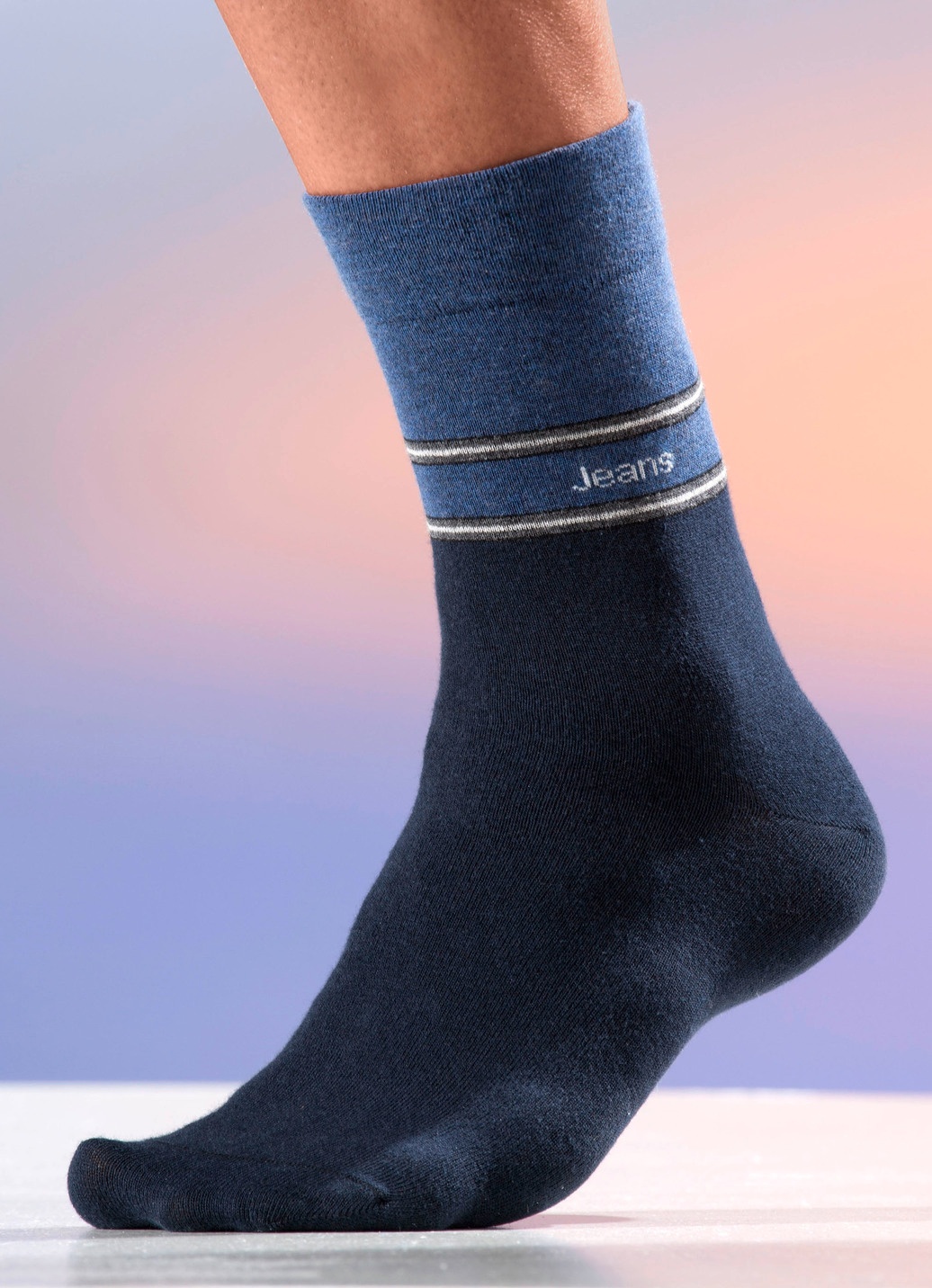 Fünferpack Socken mit druckfreiem Bund