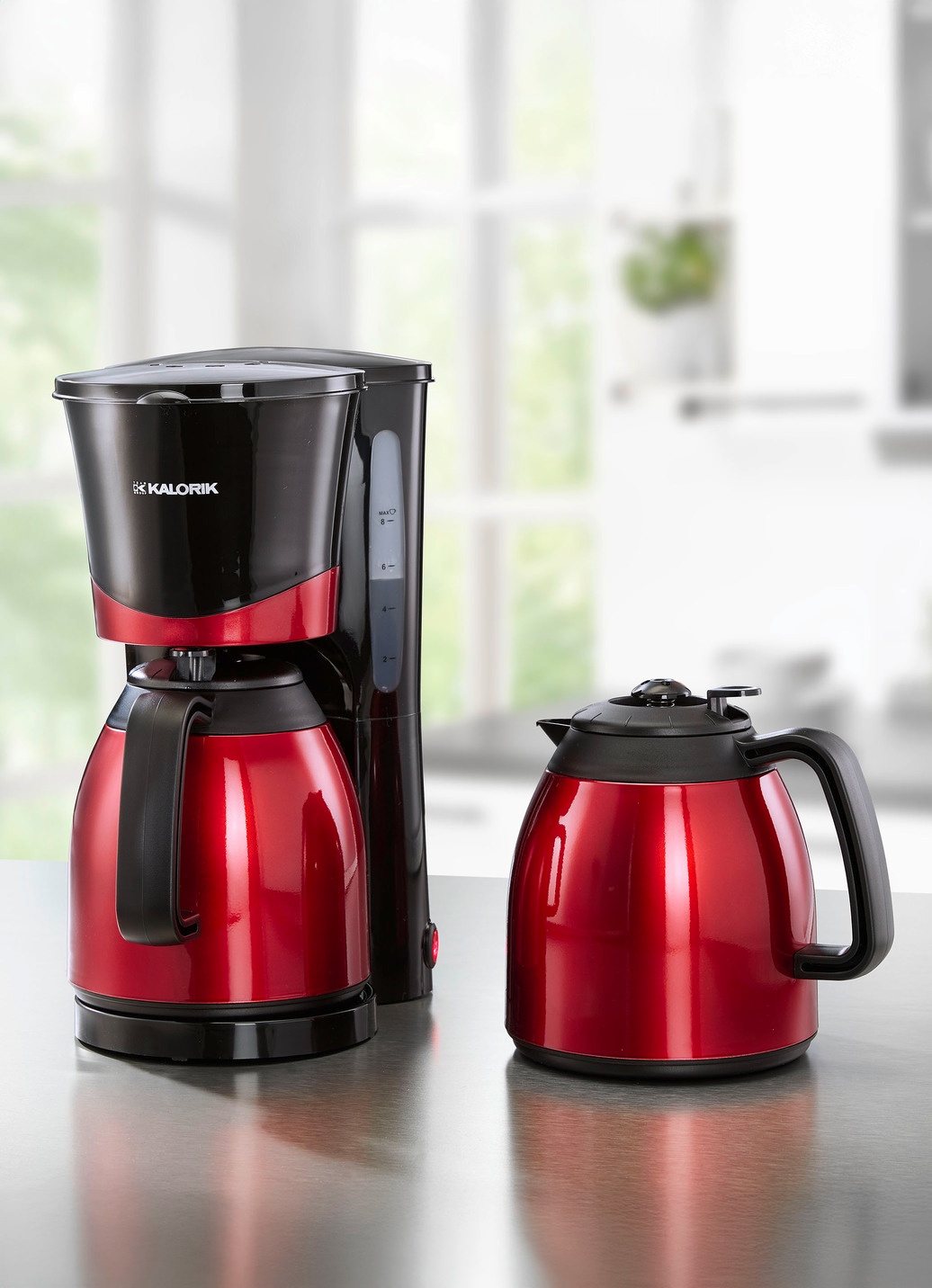 Thermo-Kaffeemaschine mit 2 Thermokannen