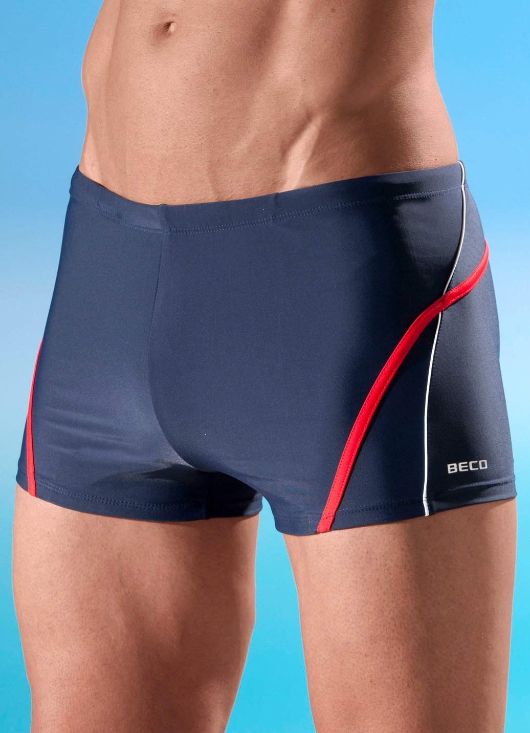Badepants mit halbem Vorderteilfutter