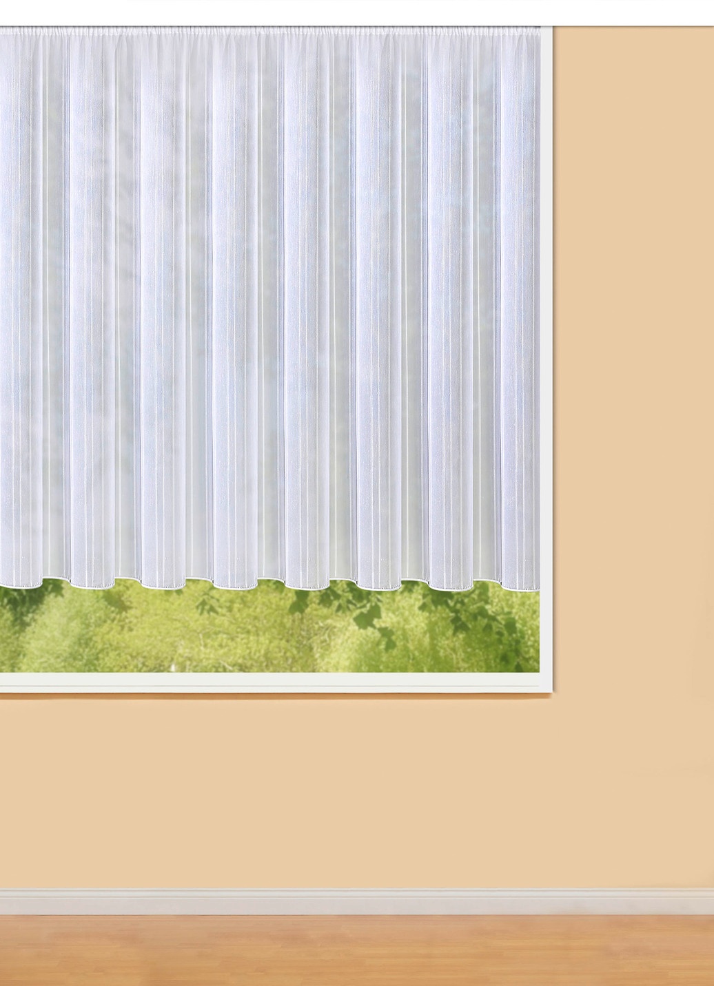 Zauberhafter Blumenfenster-Store