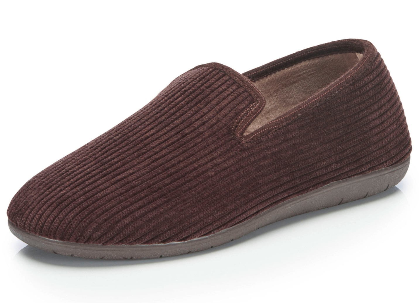 Textil-Hausschuh in Cord-Optik