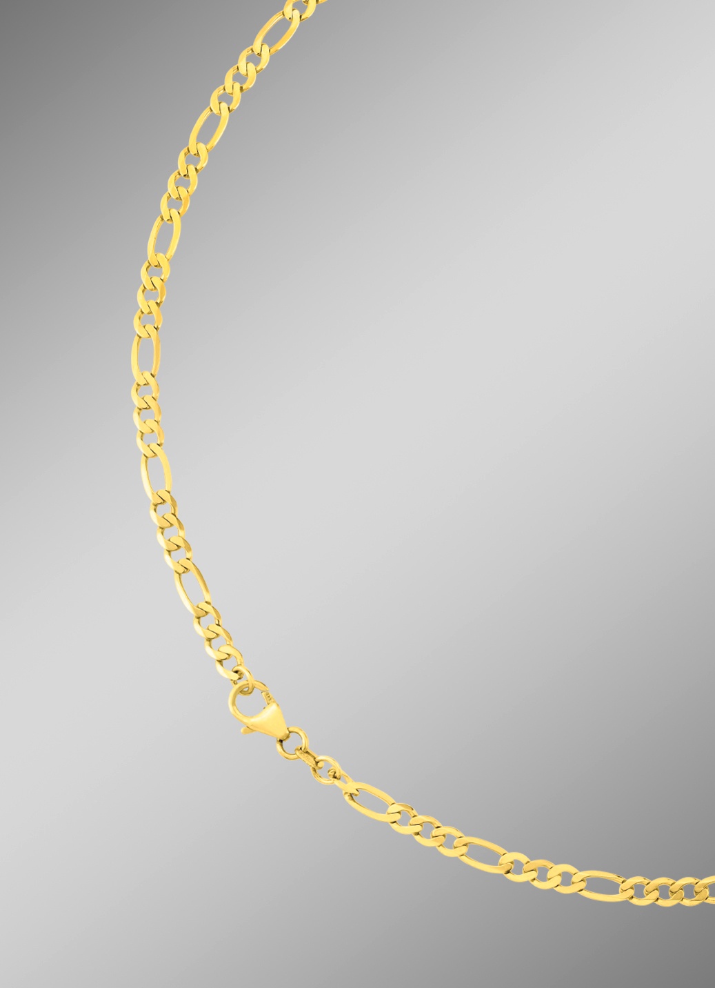 Diamantierte Figarokette