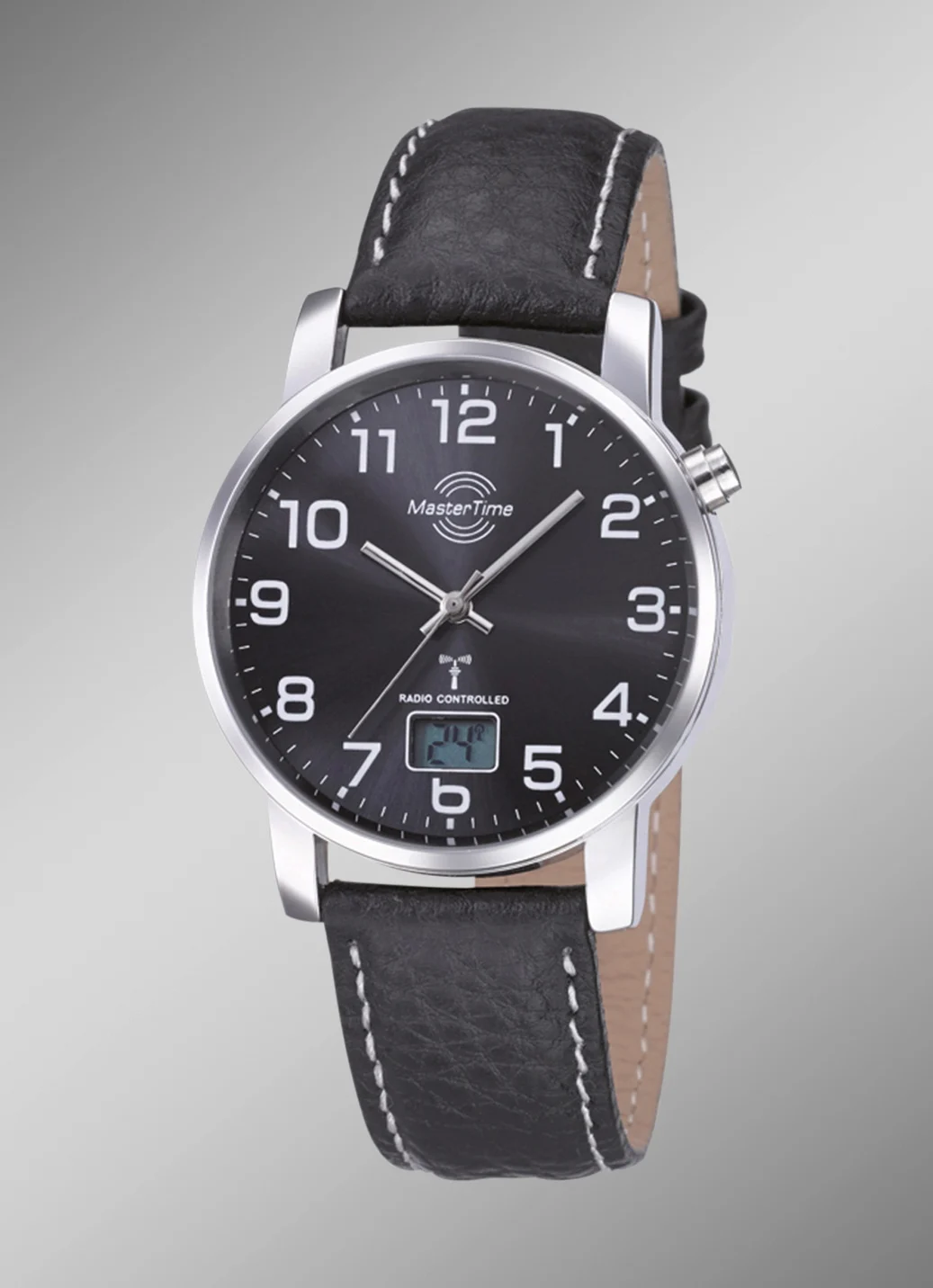 Schöne Herren-Lederarmbanduhr