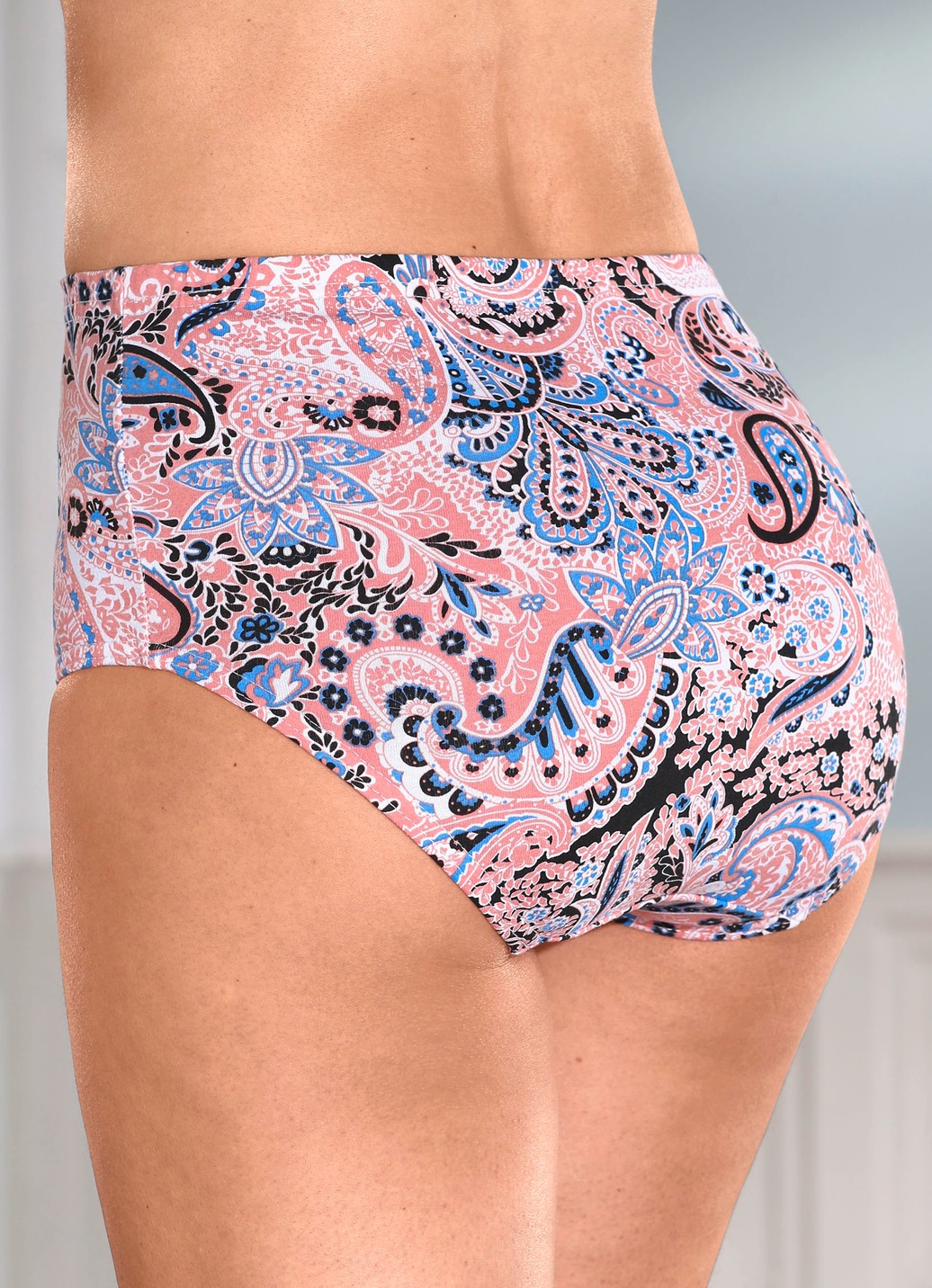 Fünferpack Slips mit Paisley -Dessin
