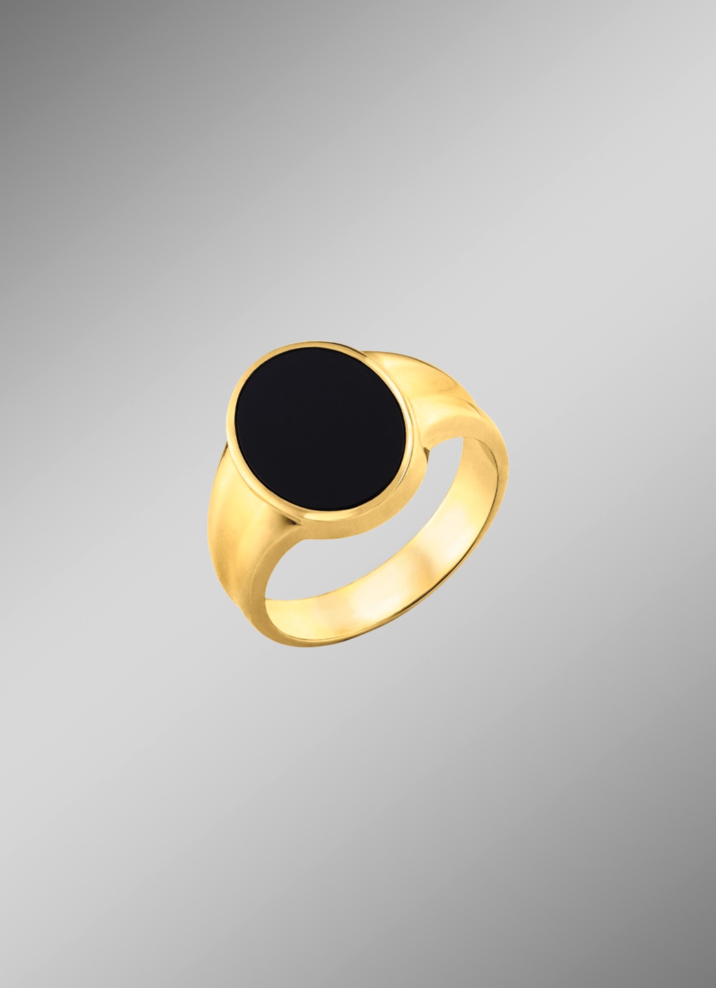 Maskuliner Herrenring mit Onyx