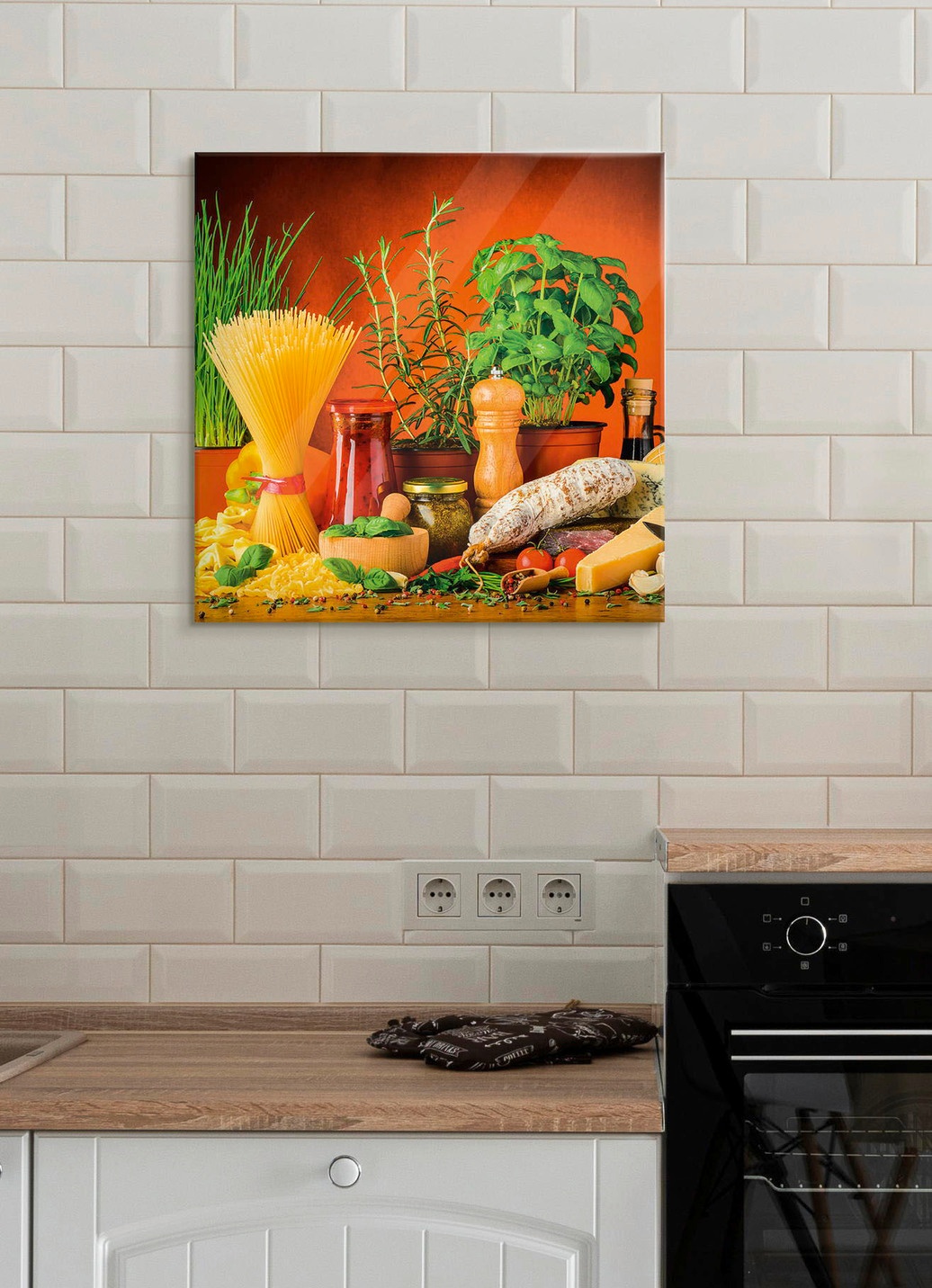 Glasbild hochauflösendem Digitaldruck