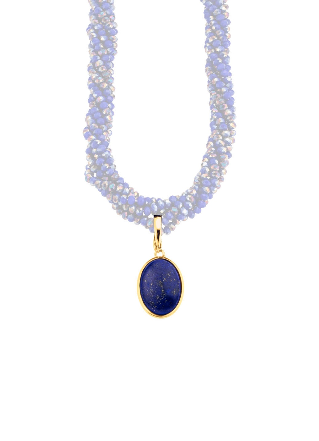 Vergoldeter Anhänger mit Lapislazuli