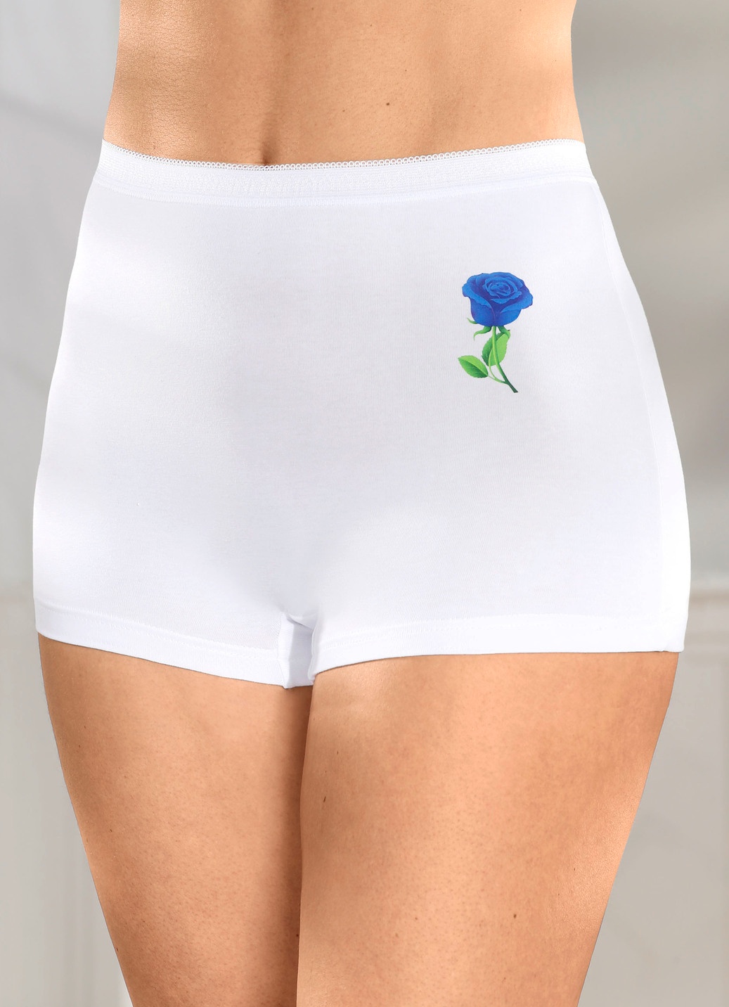 Viererpack Pants mit Blumenmotiv