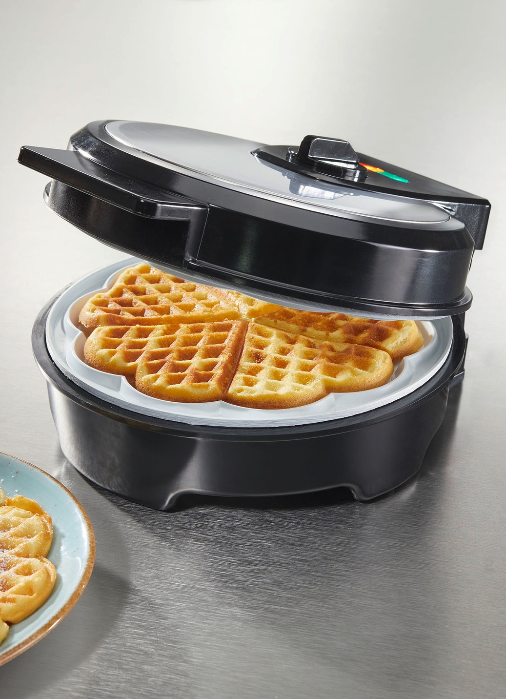 Waffeleisen für dünne und dicke Waffeln in nur 2–3 Minuten