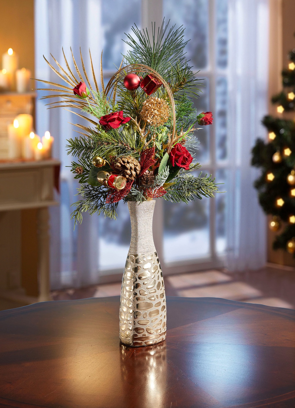 Mini-Röschen-Arrangement in Vase