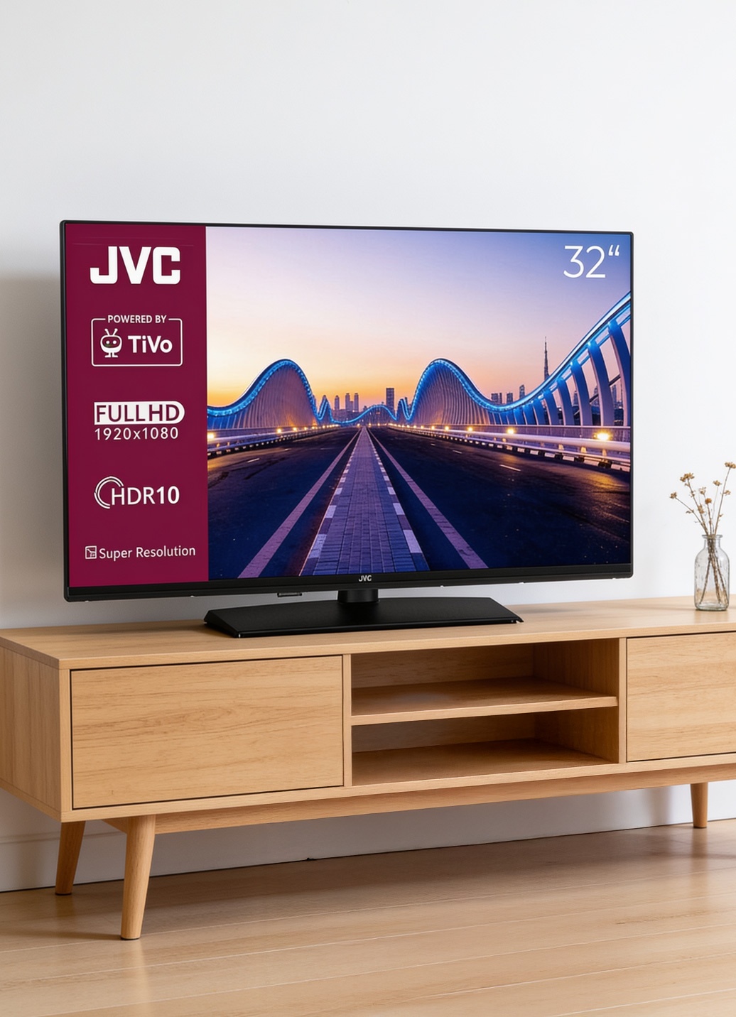 JVC LED-Fernseher mit 3-fach HD-Receiver