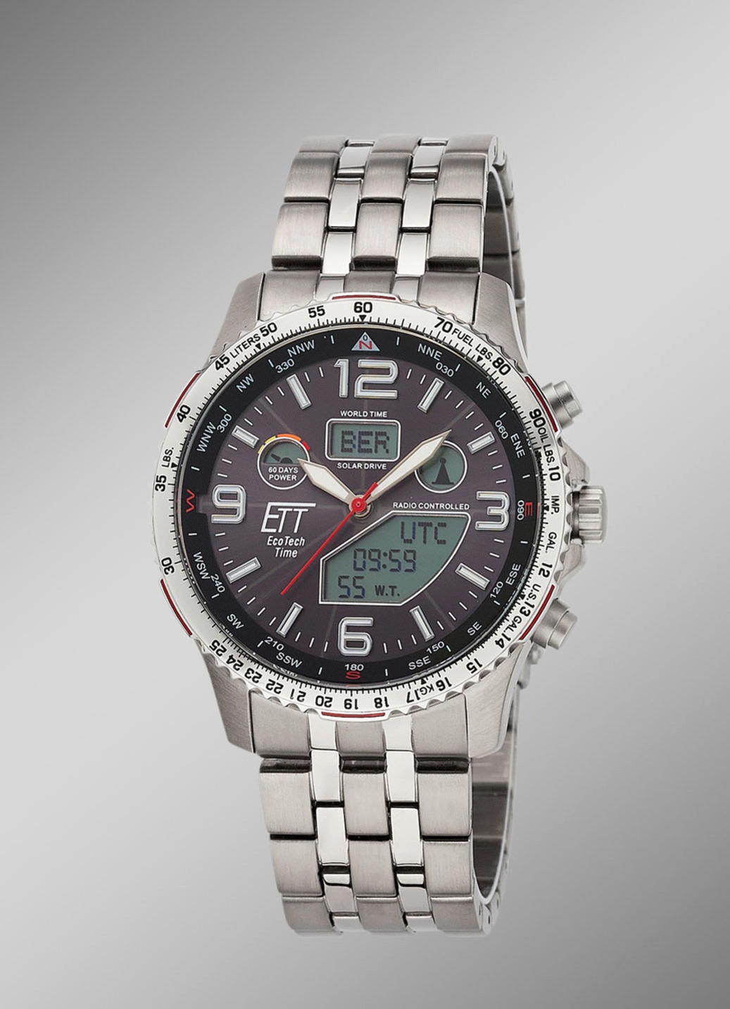 ETT EGS-11572-21M Funk-Solar-Herrenuhr