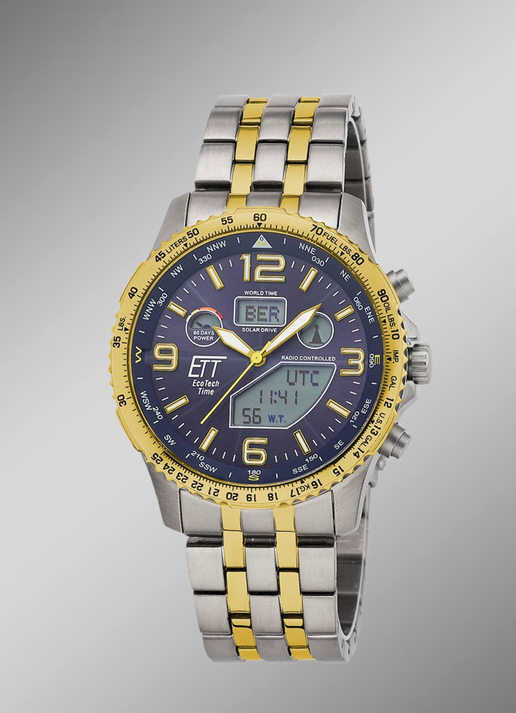 ETT EGS-11576-31M Professional Funk-Solar-Herrenuhr