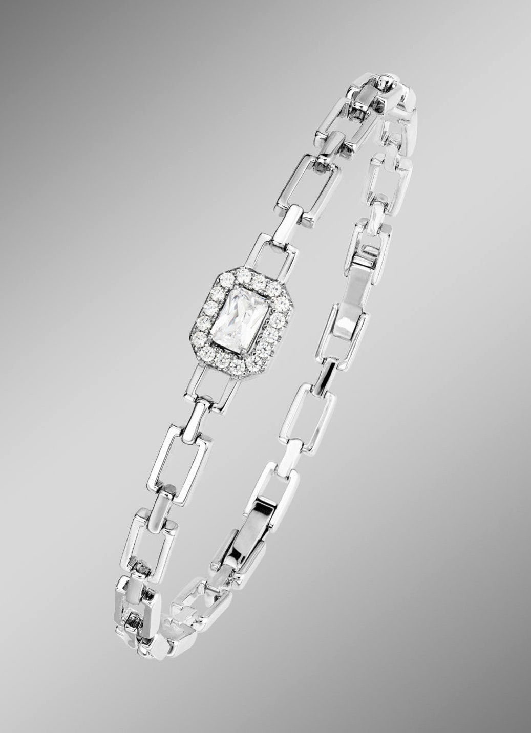 Zauberhaft funkelndes Armband mit synth. Zirkonia