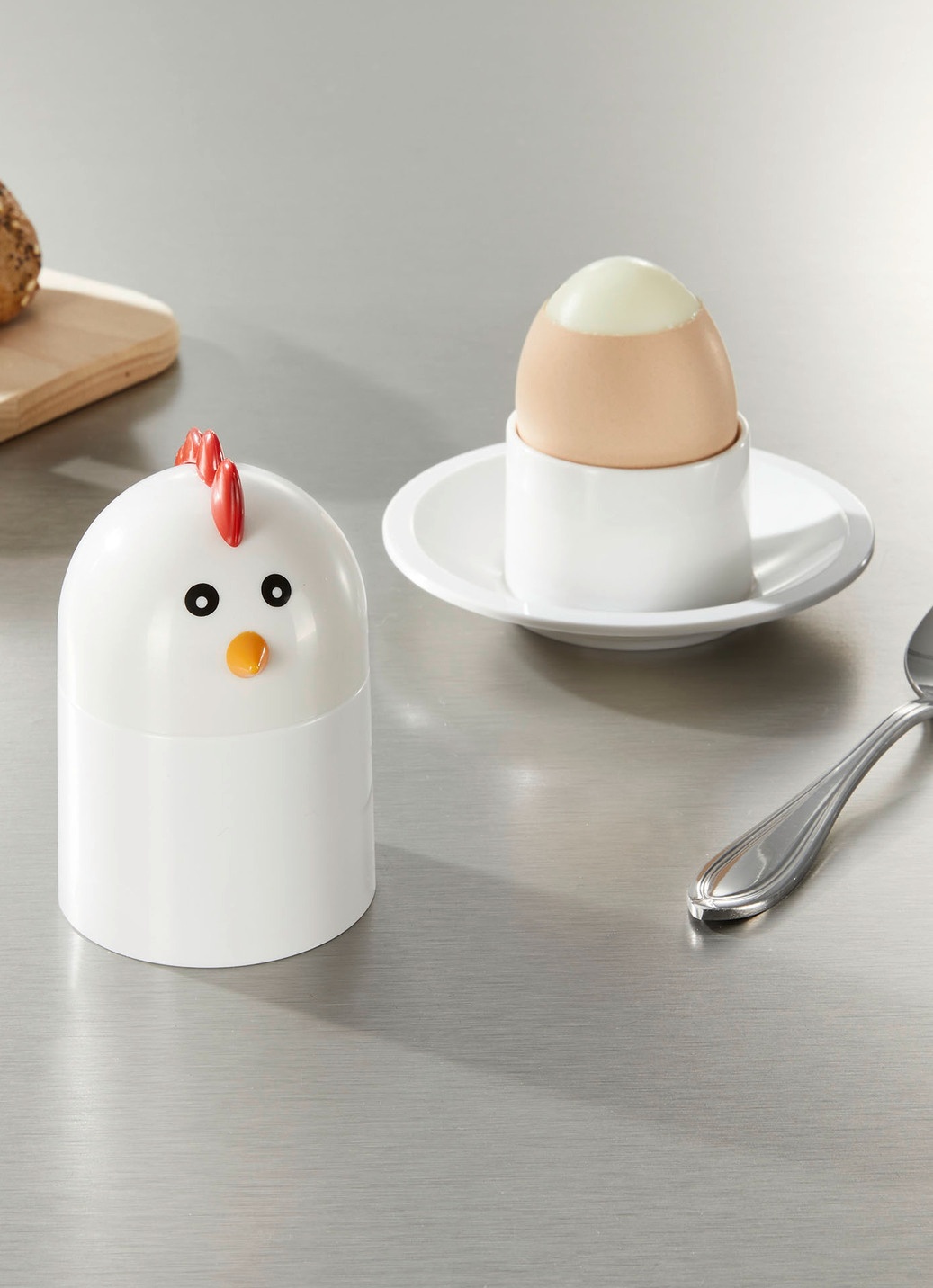 3-in-1 Eierköpfer, Eierbecher und Warmhalter