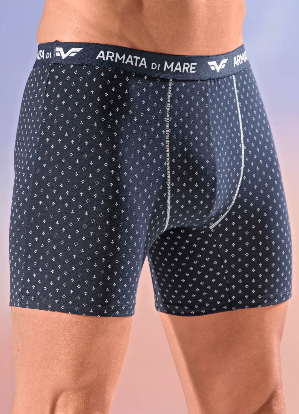 Viererpack Pants mit Alloverdessin