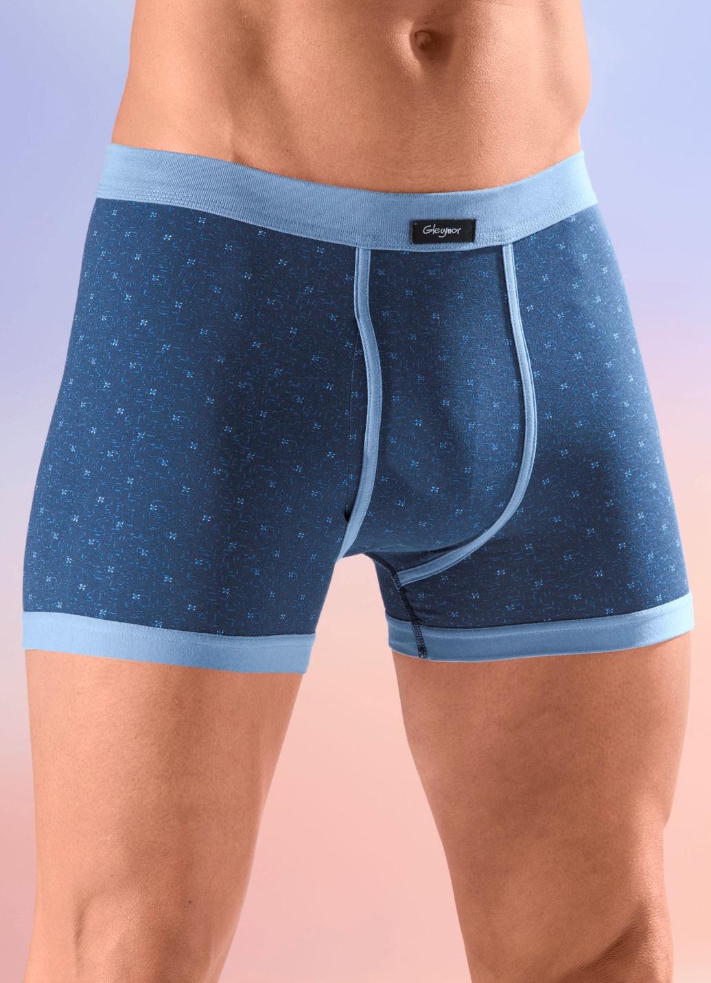 Viererpack Unterhosen mit Alloverdessin