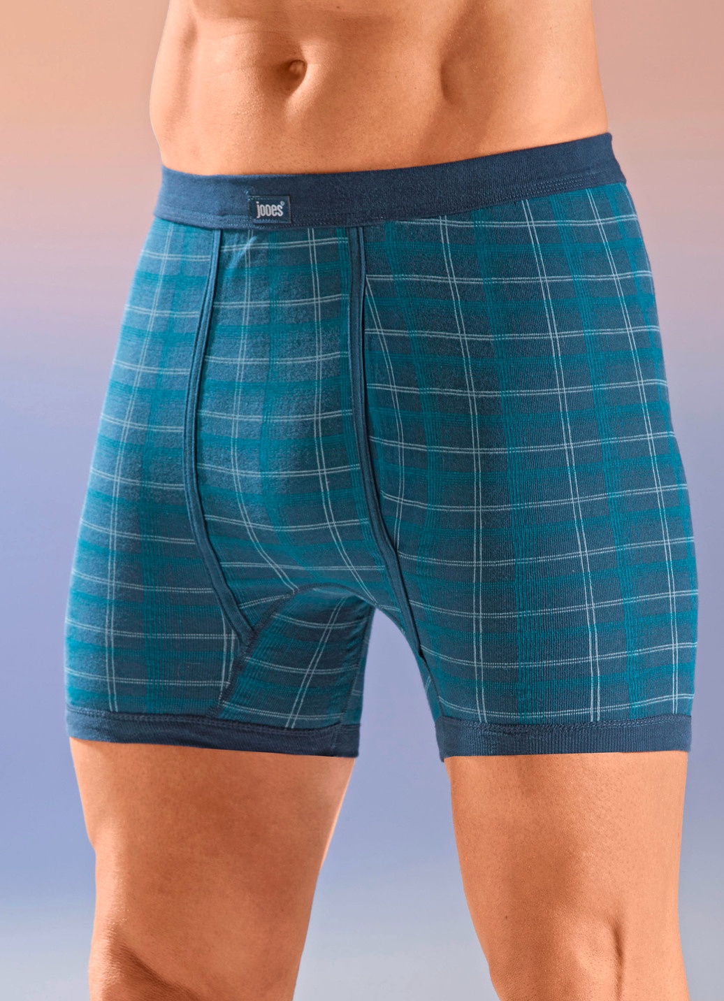 Viererpack Unterhosen mit Karodessin