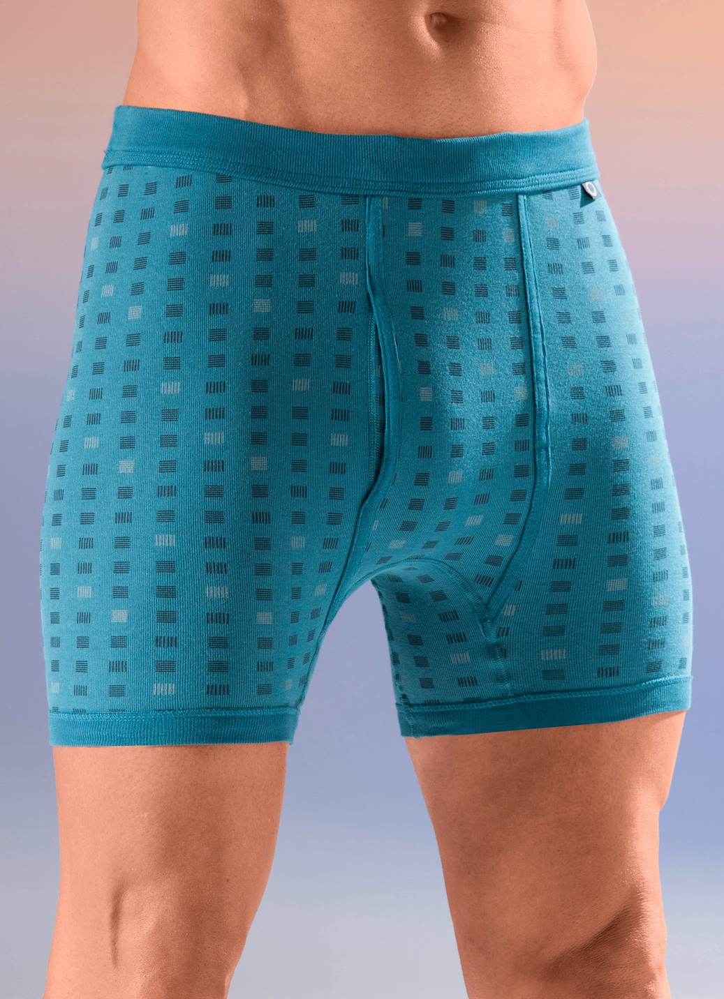 Dreierpack Unterhosen mit Alloverdessin