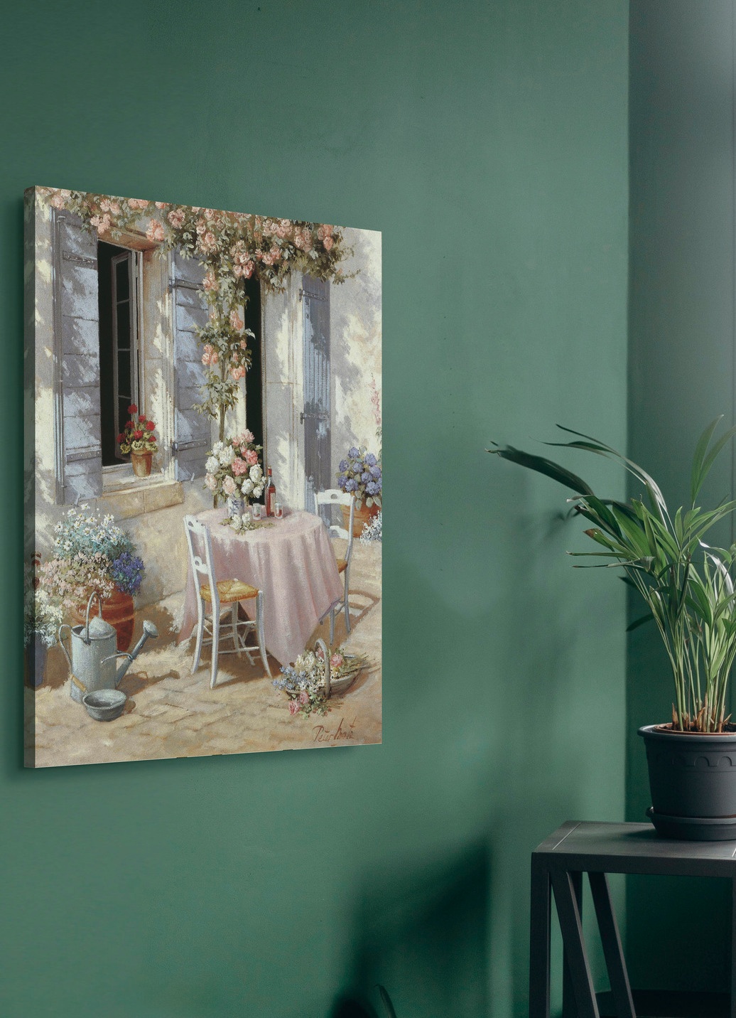 Romantisches Leinwandbild Einladung
