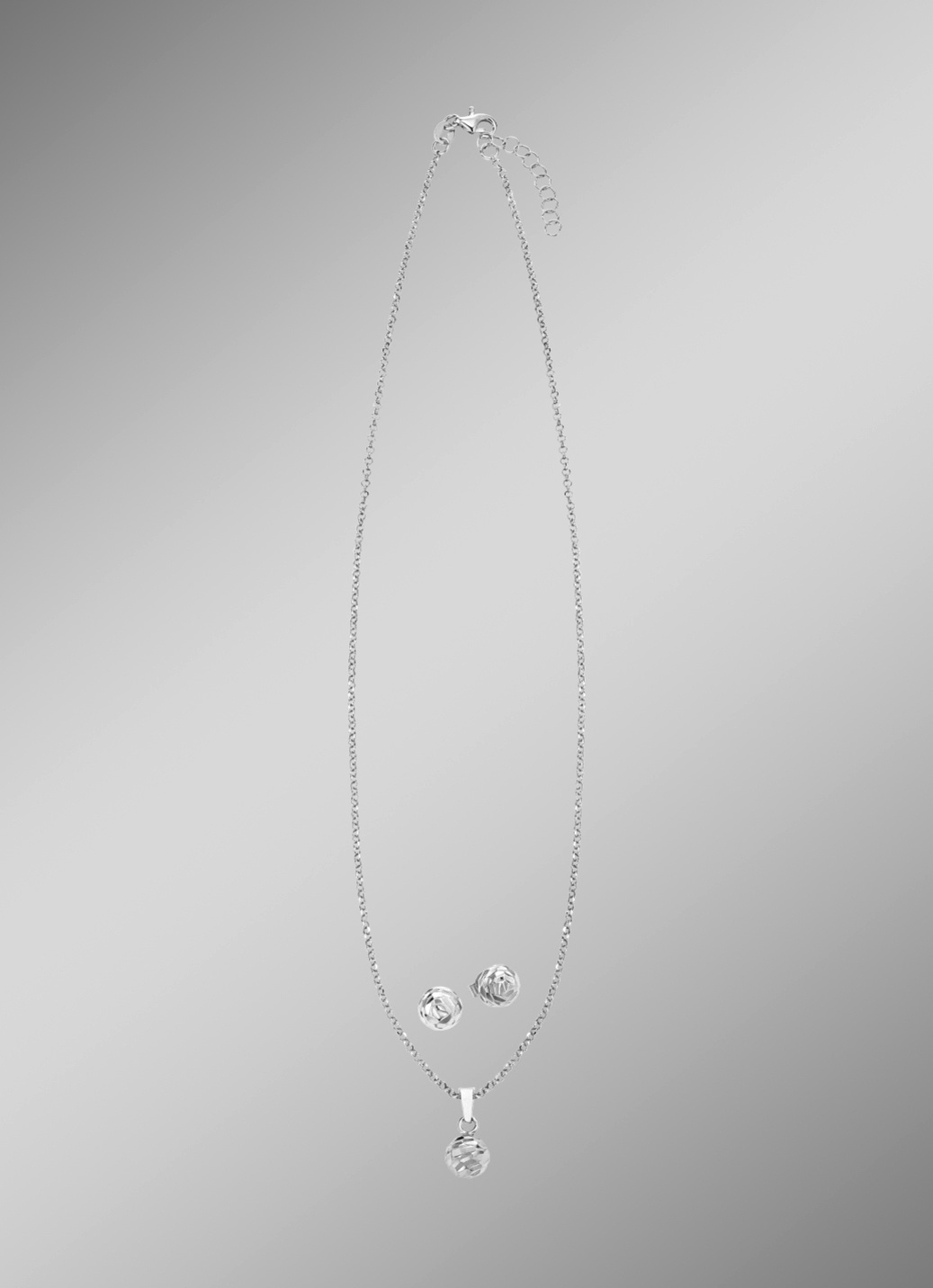 Wunderschönes Schmuck-Set aus Silber, 2-teilig