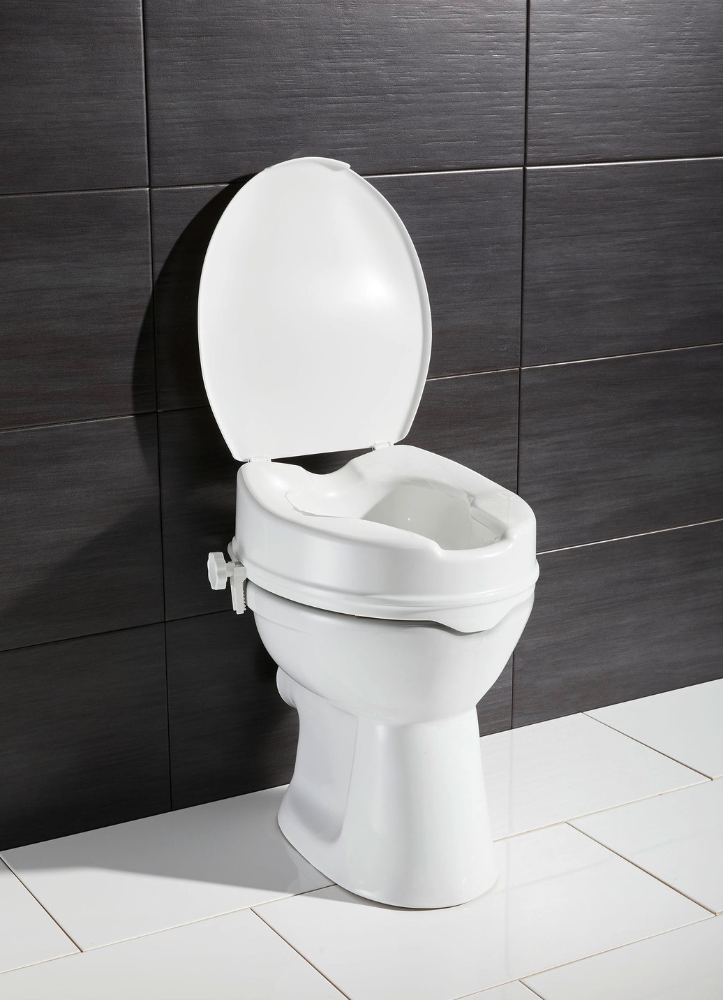 Toilettensitzerhöhung mit Deckel