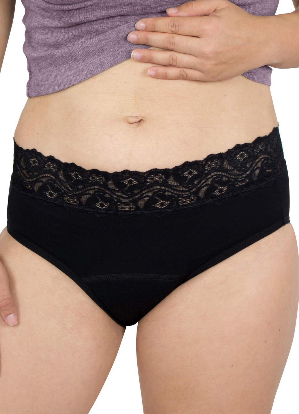 Hygiene-Damen-Slip mit Spitze von Hydas