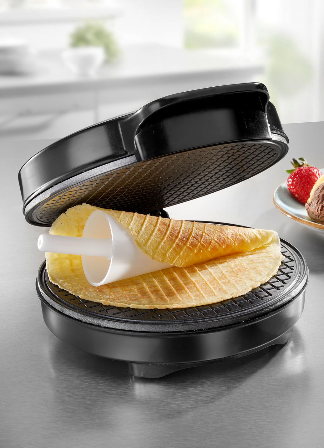 2-in-1 Hörnchen- und Eiswaffel-Maker