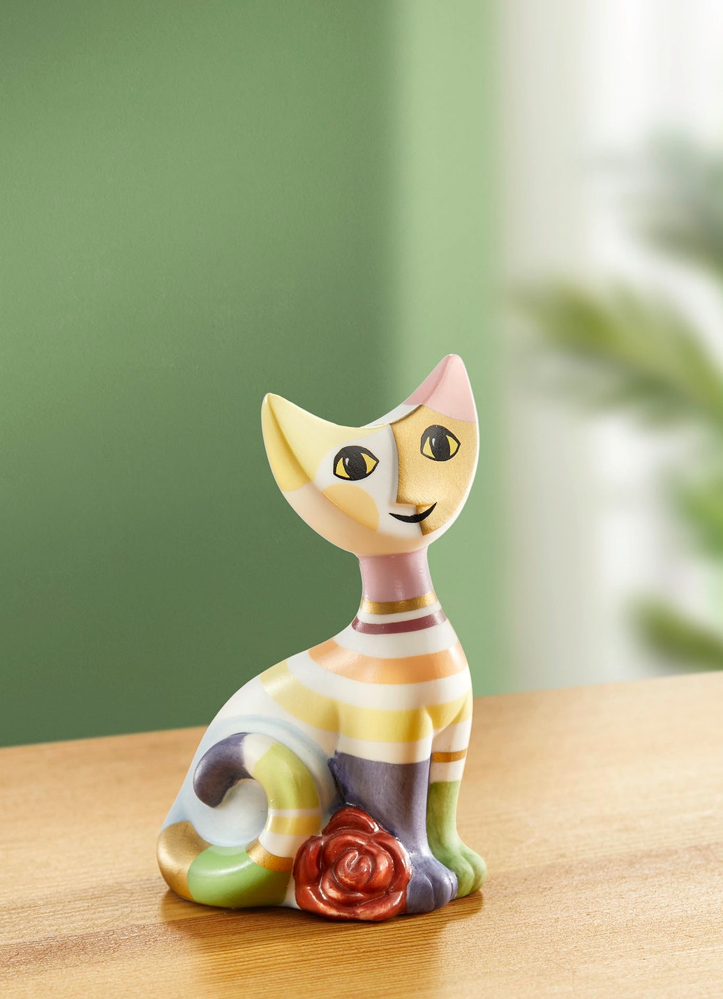 Katze mit Rose von „Goebel“