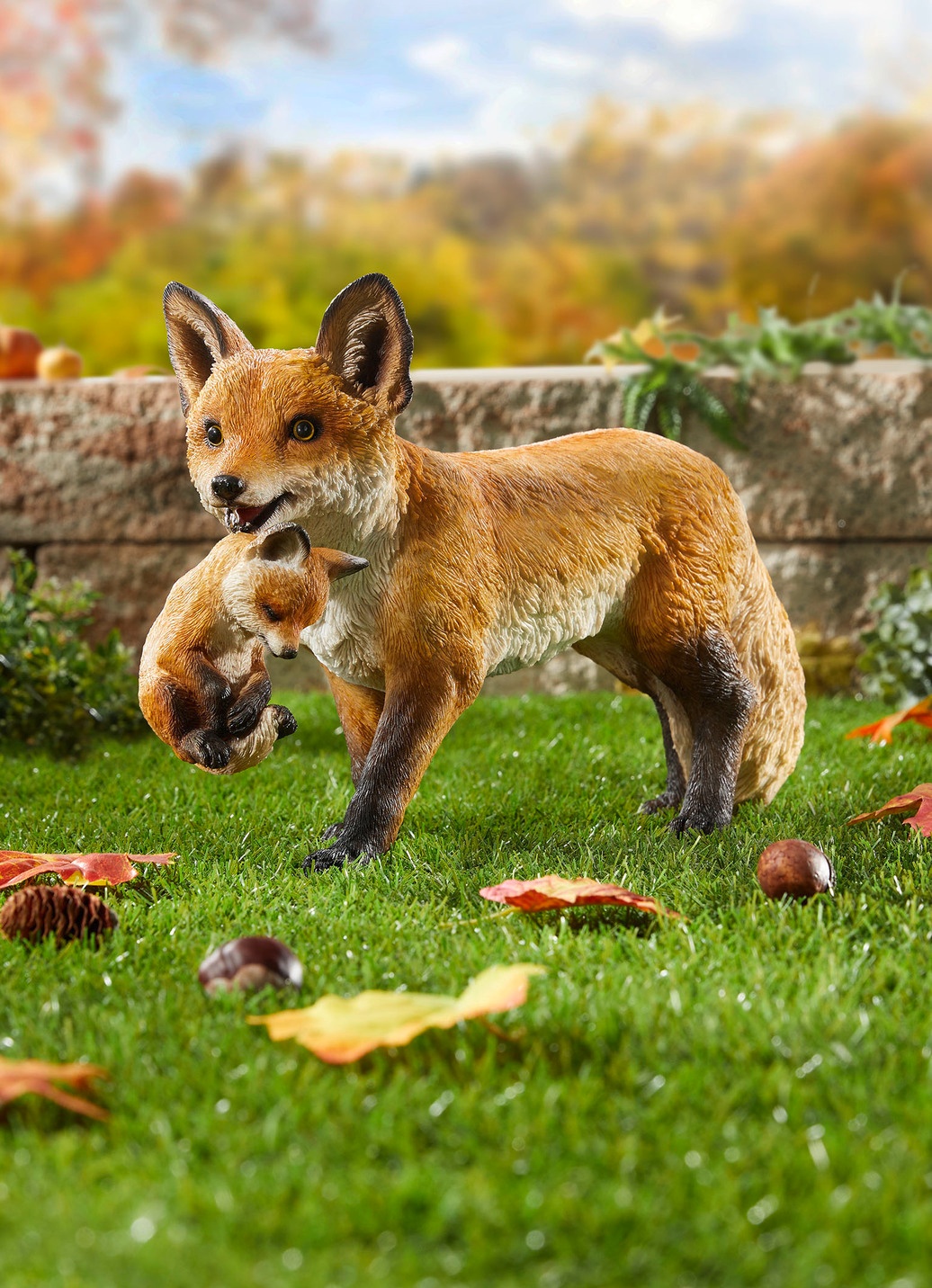Fuchs mit Jungem