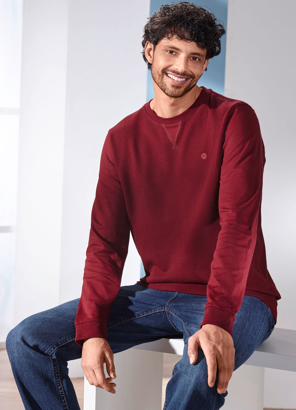 Sweatshirt mit Stickerei