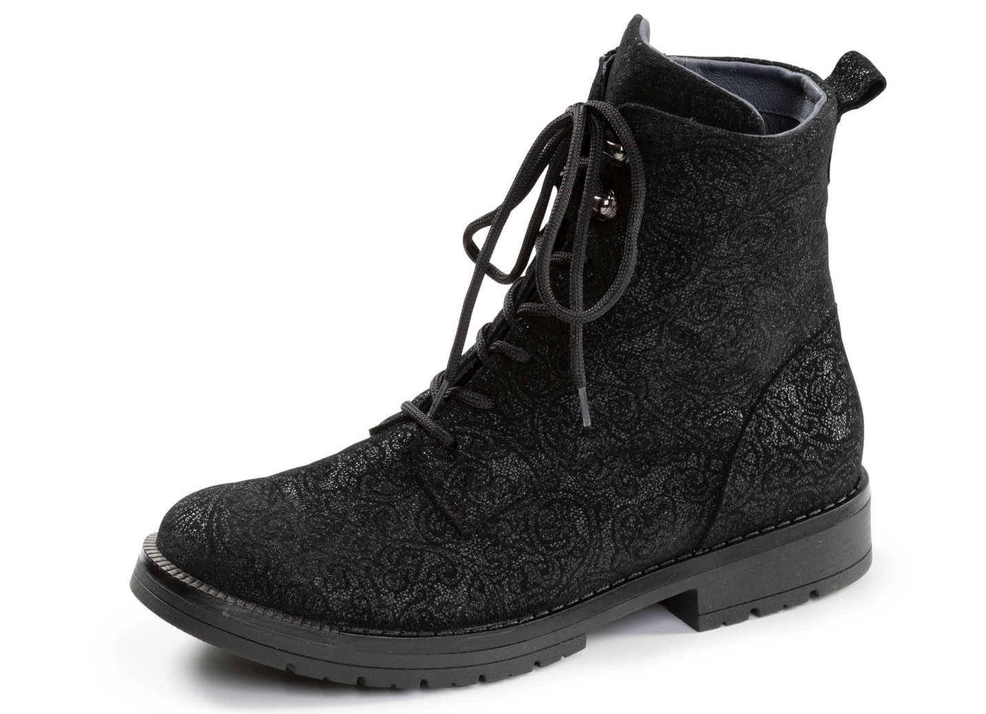 Waldläufer, bequeme Damen-Stiefeletten, Weite G, mit herausnehmbarem Fußbett