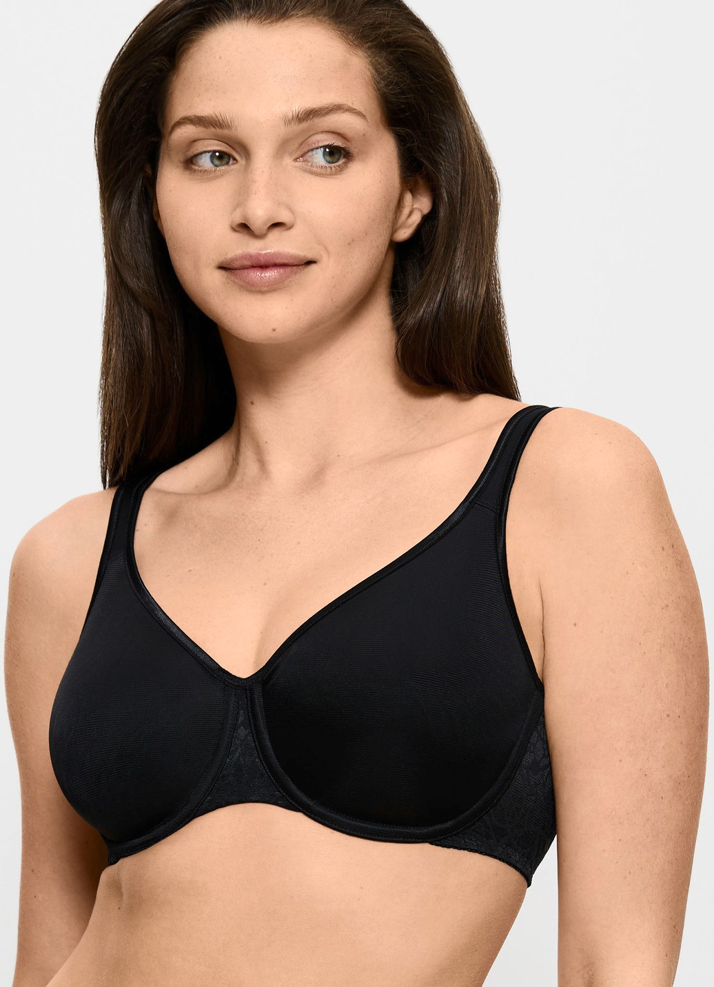 Triumph-Comfort Minimizer-Bügel-BH mit elastischer Tüllstickereispitze