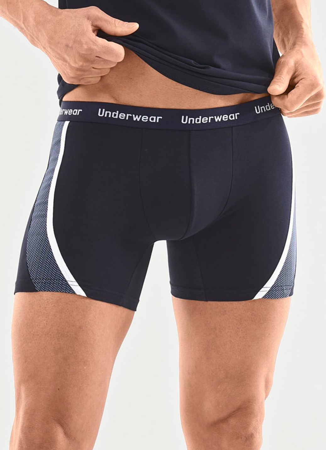 Dreierpack Pants mit bedruckten Einsätzen
