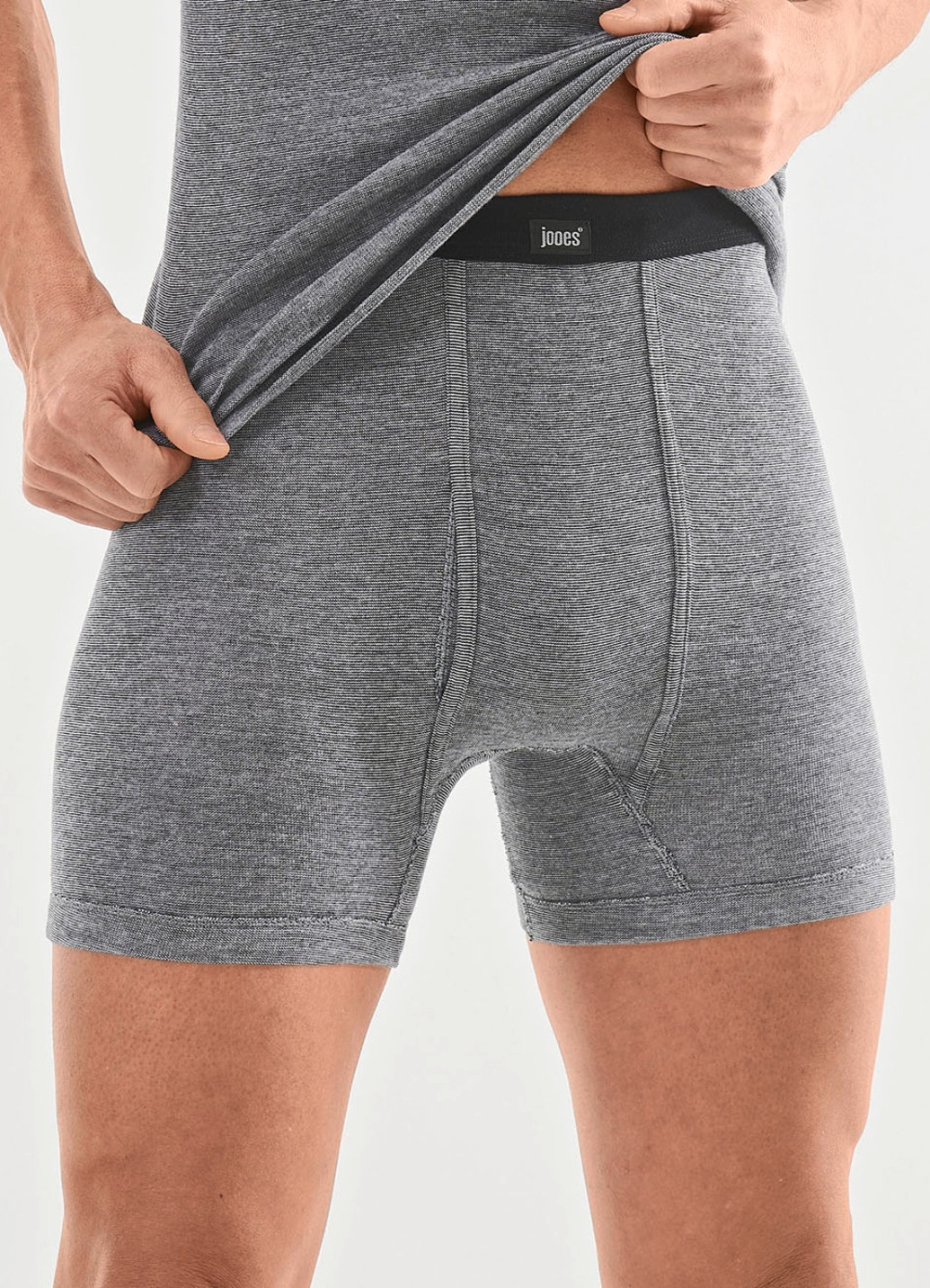 Viererpack Unterhosen mit garngefärbtem Ringeldessin