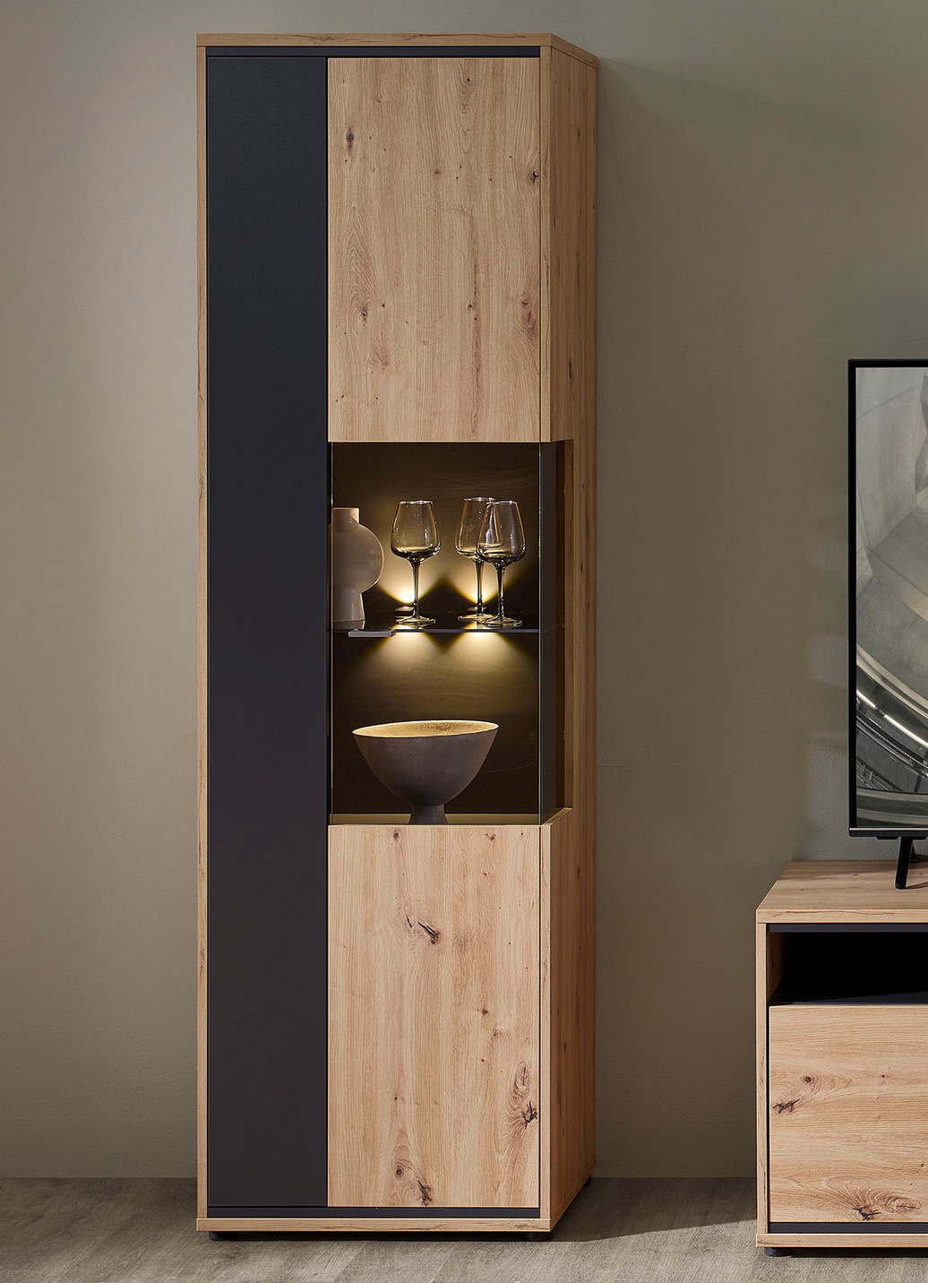 Vitrine mit LED-Beleuchtung