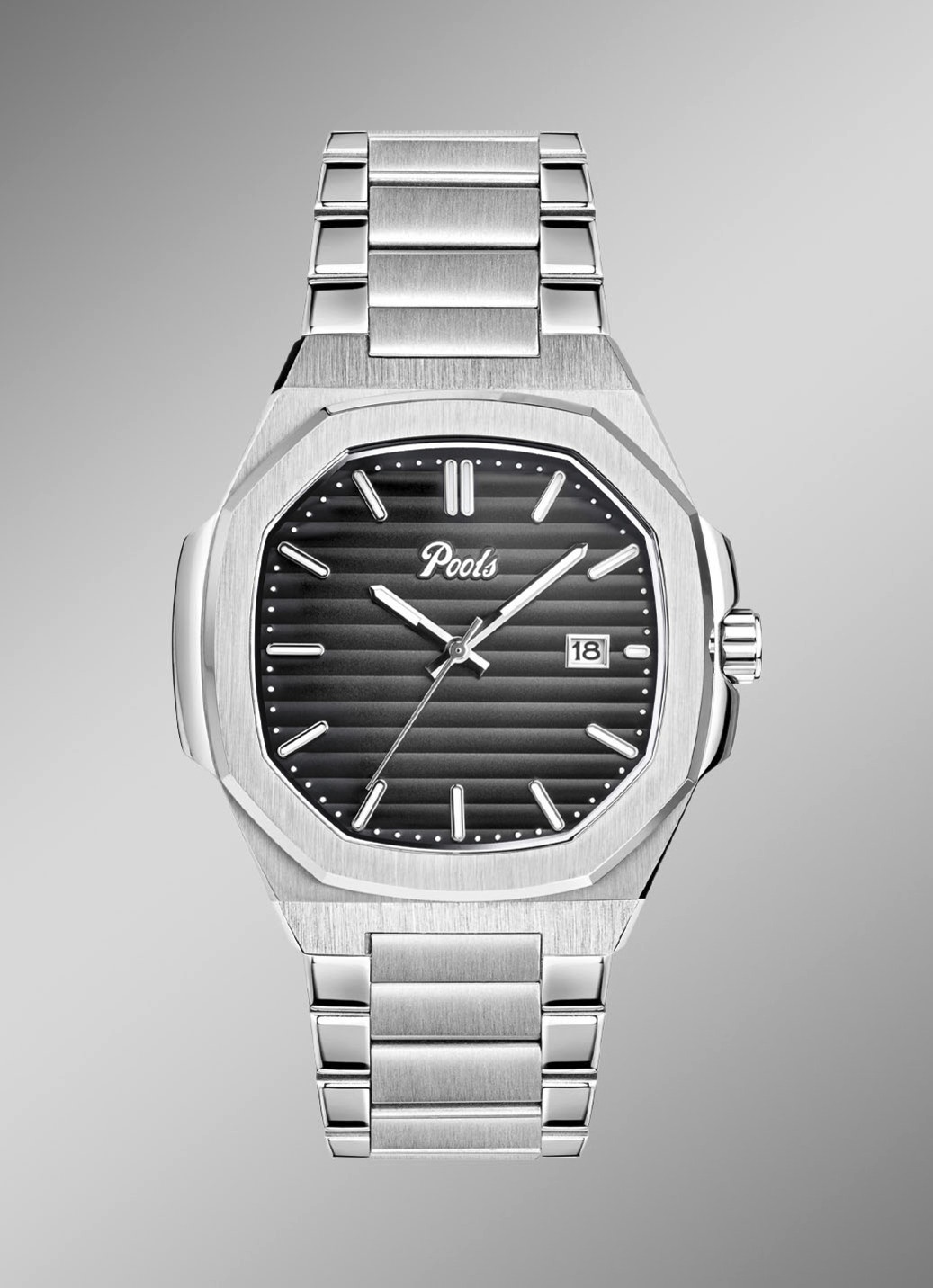 Quartz-Herrenuhr aus Edelstahl