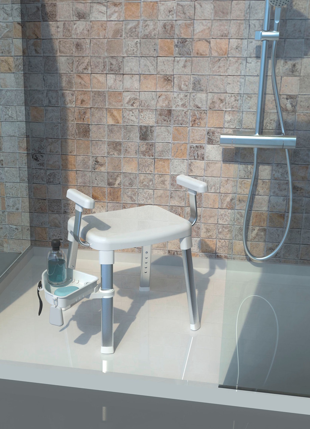Dusch-und Badehocker aus hochwertigem Kunsstoff